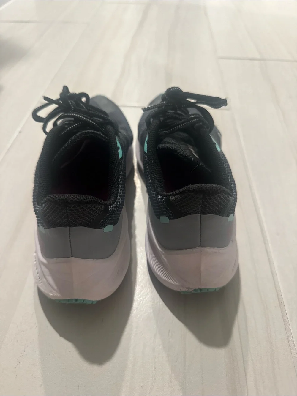 Nike Women’s Athletic Sneakers - Black with Teal Highlights